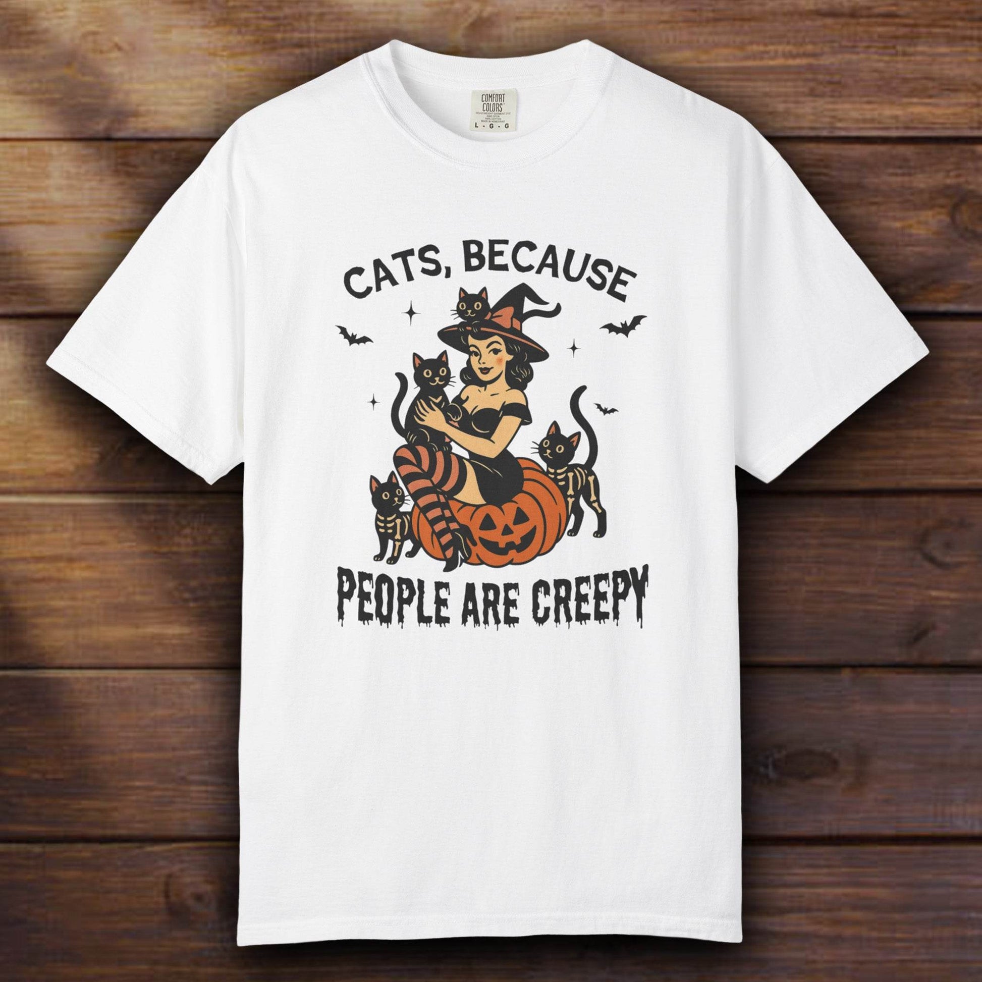 Cats because people are creepy - ReallyGoodTees