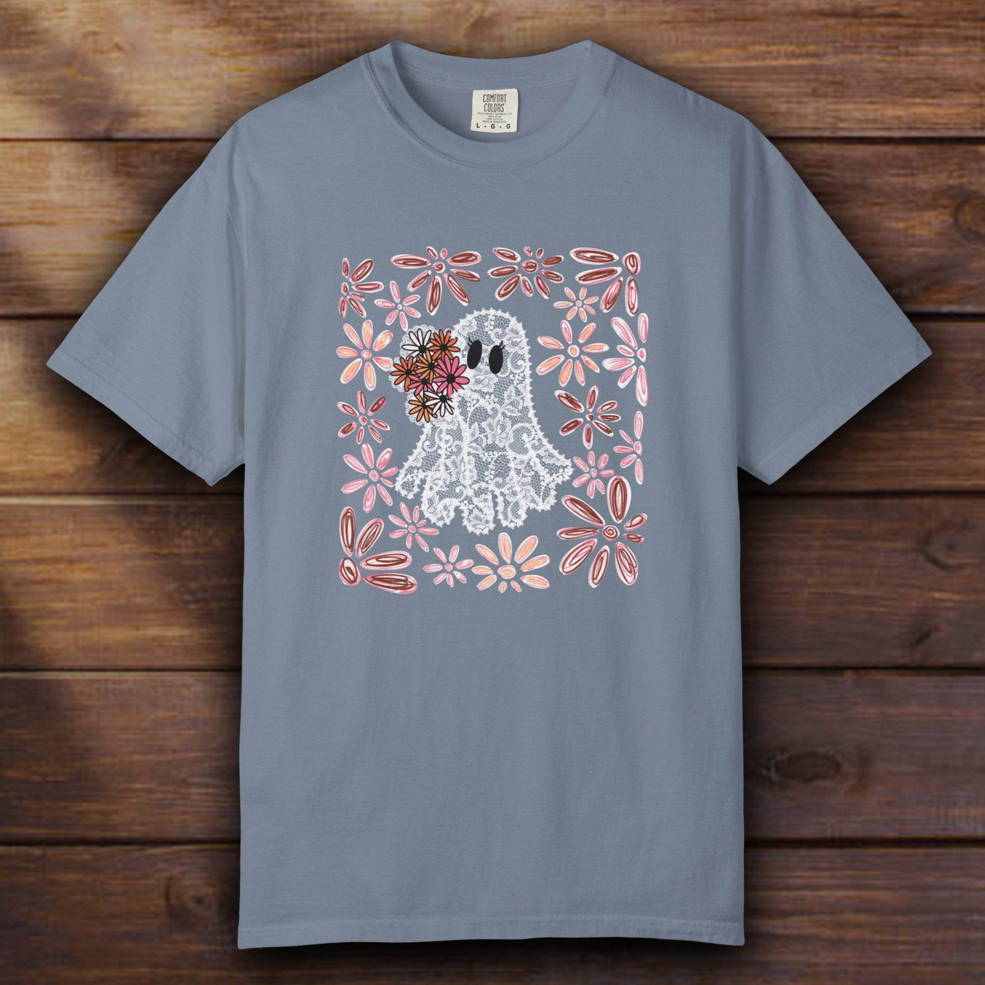 Pink Floral Ghost - ReallyGoodTees