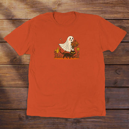 Ghost with her cat - ReallyGoodTees