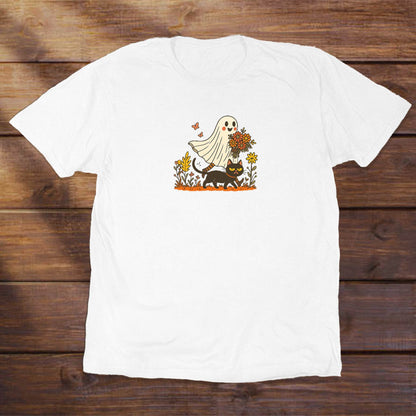 Ghost with her cat - ReallyGoodTees