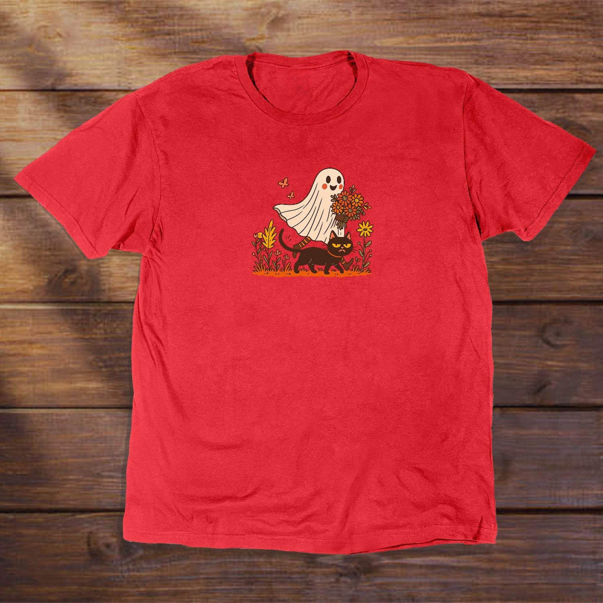 Ghost with her cat - ReallyGoodTees