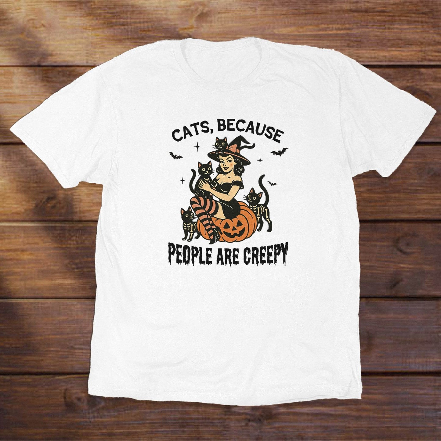 Cats because people are creepy - ReallyGoodTees