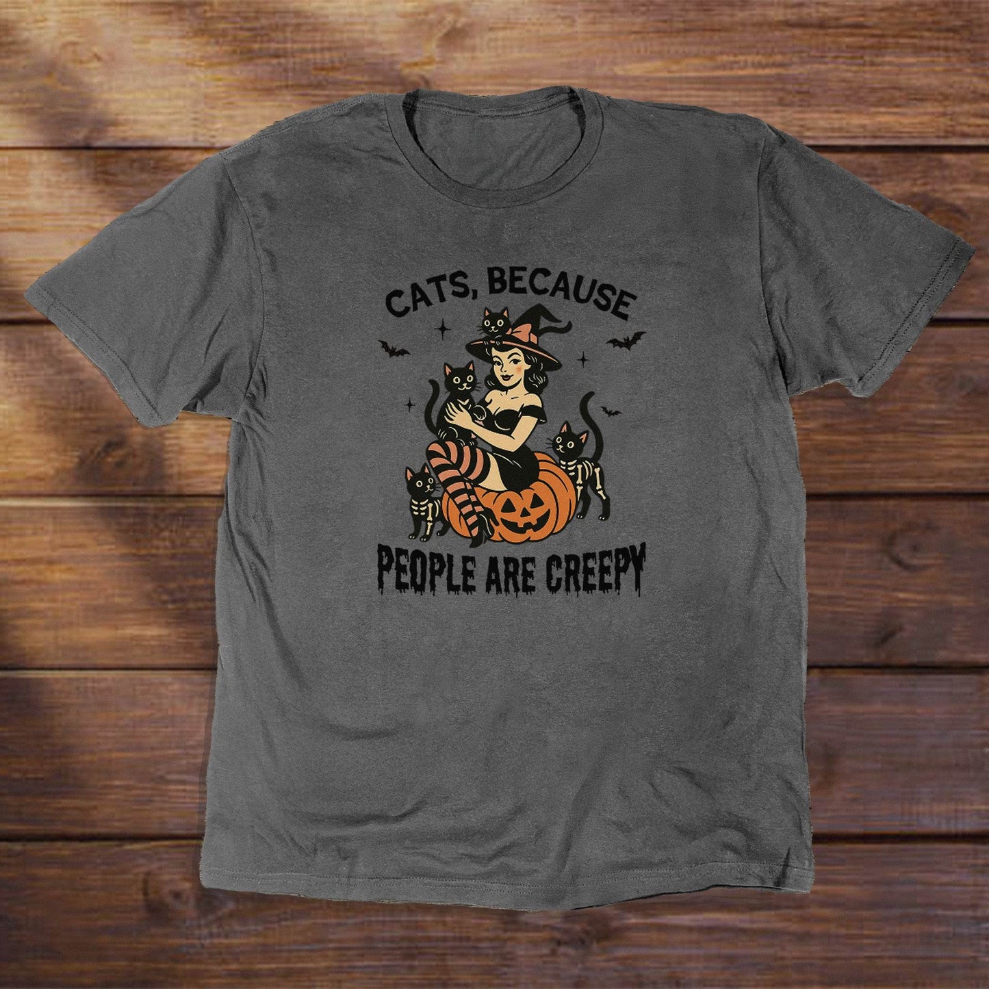 Cats because people are creepy - ReallyGoodTees
