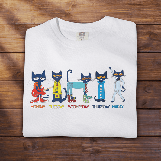 Pete the cat M-F - ReallyGoodTees